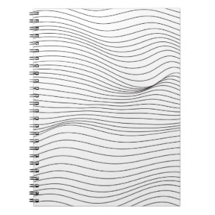 Wave Lines Pattern Abstract Background.art, wave, Notebook