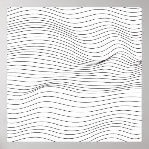 Wave Lines Pattern Abstract Background.art, wave,  Poster