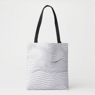 Wave Lines Pattern Abstract Background.art, wave,  Tote Bag
