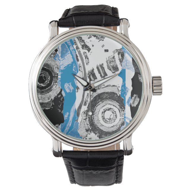 Wave Mechanism – Custom eWatch (Smartwatch, Black) Watch (Front)