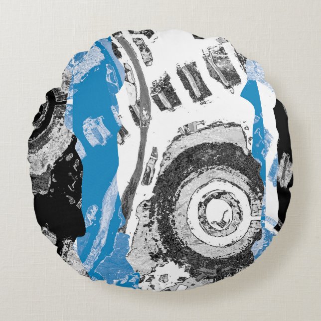 Wave Mechanism – Custom Fleece Blanket (Large, 60" Round Cushion (Front)