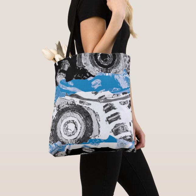 Wave Mechanism – Custom Tote Bag (Medium, Shoulder (Close Up)