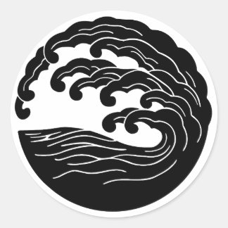 Wave Mon Sticker 3 inch