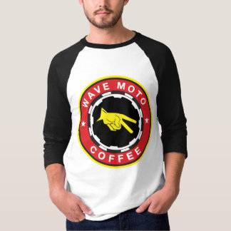 Wave Moto Coffee Baseball T - WOT Fuel T-Shirt