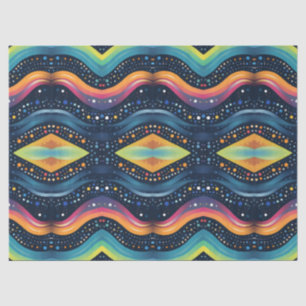 wave multicolor tissue paper