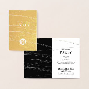 Wave New Year's Eve Corporate Party Invitations