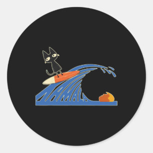 Wave Of Blue Cats Blue Cats Wave For Kamala Cats F Classic Round Sticker