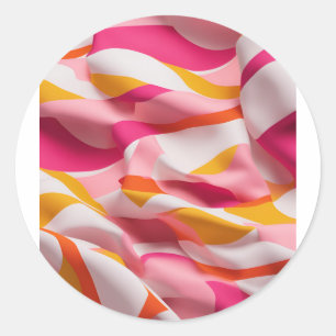 Wave of Bright Classic Round Sticker
