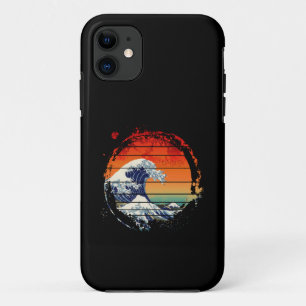 WAVE OF KANAGAWA VINTAGE SUNSET iPhone 11 CASE