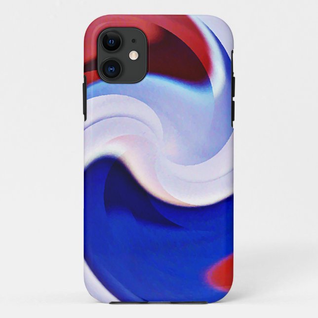 Wave of life,Red,White&Blue_ Case-Mate iPhone Case (Back)
