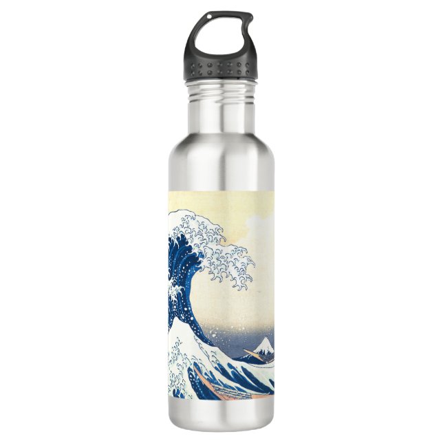 Wave off Kanagawa  710 Ml Water Bottle (Front)