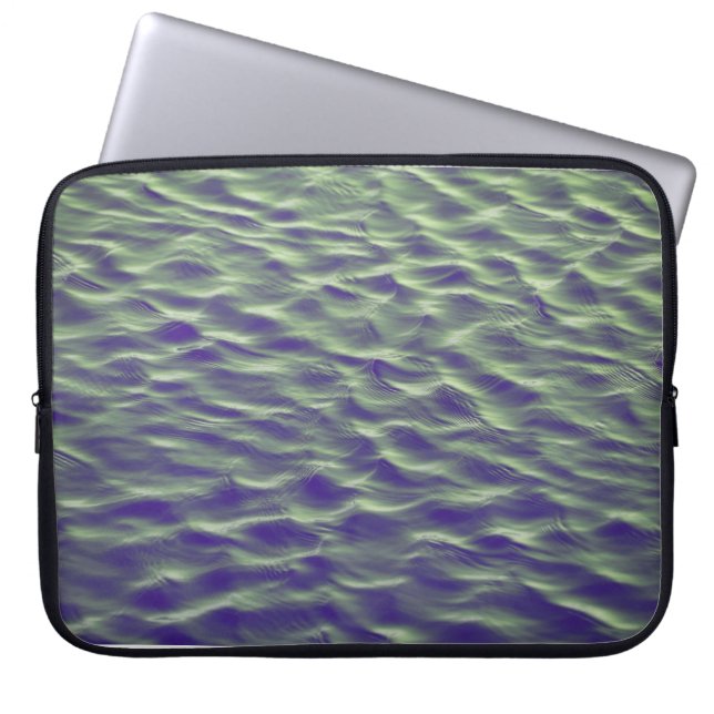 Wave on body of water laptop sleeve (Front)