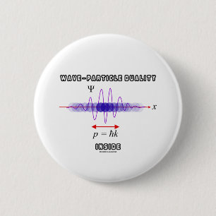 Wave-Particle Duality Inside Uncertainty Principle 6 Cm Round Badge