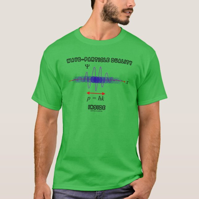 Wave-Particle Duality Inside Uncertainty Principle T-Shirt (Front)