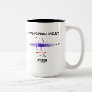 Wave-Particle Duality Inside Uncertainty Principle Two-Tone Coffee Mug
