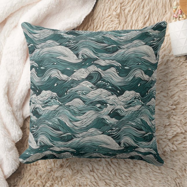 wave pattern cushion (Blanket)