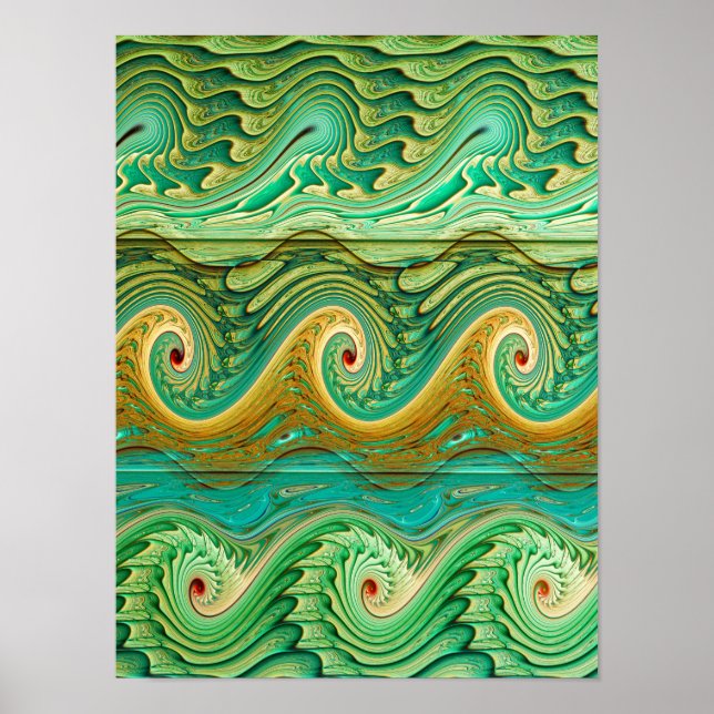 Wave Pattern Poster (Front)