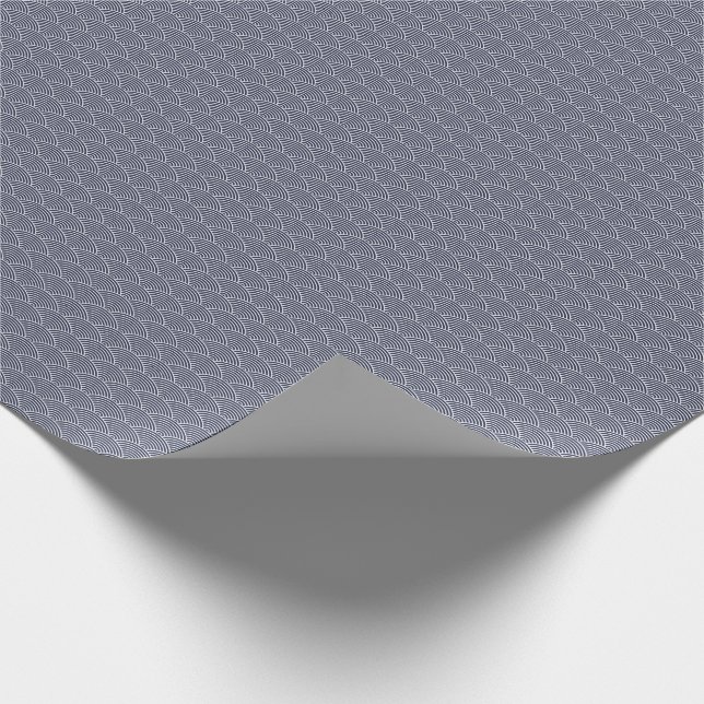 Wave pattern traditional japanese desgin wrapping paper (Corner)