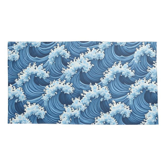 wave pillow pillowcase (Back)