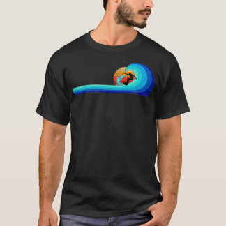 Wave Retro Surf  T-Shirt
