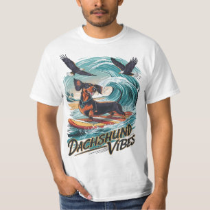 Wave Rider: A German Shepherd Surfing T-Shirt