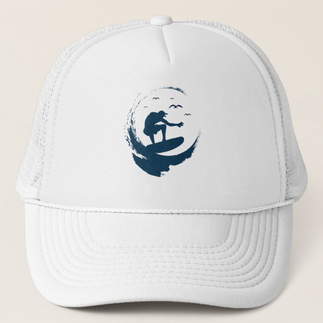 Wave Rider Trucker Hat (Front)