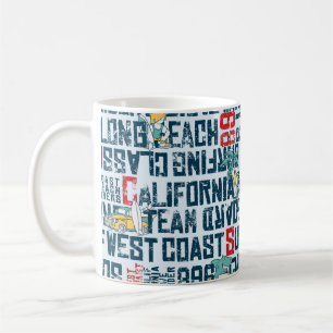 Wave rider west coast California surfing team grun Coffee Mug