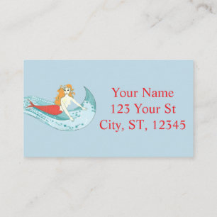 Wave-Riding Mermaid Thunder_Cove Business Card