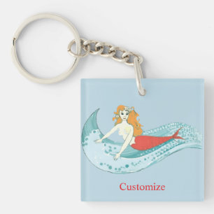 Wave-Riding Mermaid Thunder_Cove Key Ring