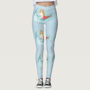 Wave-Riding Mermaid Thunder_Cove Leggings