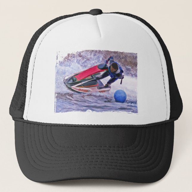 Wave Runner Around the Buoy Trucker Hat (Front)