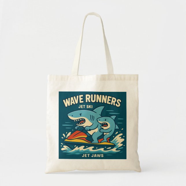 Wave Runners Tote Bag (Front)