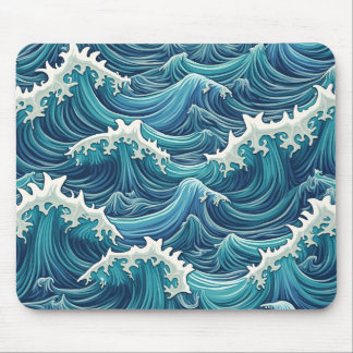 wave shape mouse pad