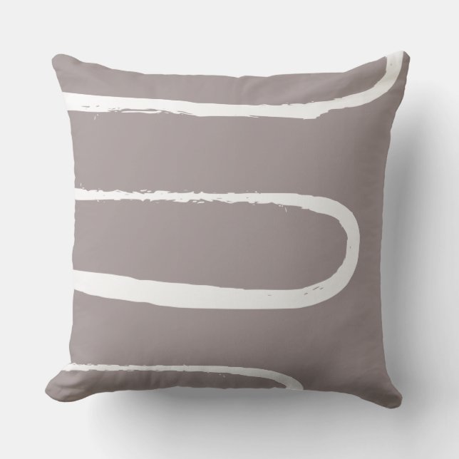 Wave Soft Grey Cushion (Front)