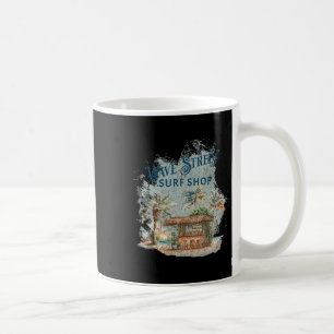 Wave Street Retro Vacation Beach Surfing Sunset Be Coffee Mug