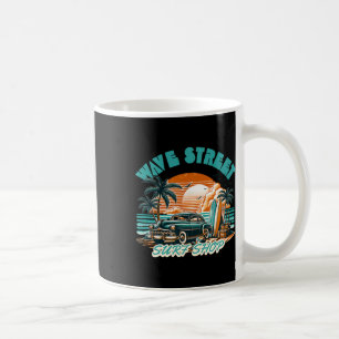 Wave Street Retro Vacation Beach Surfing Vintage S Coffee Mug