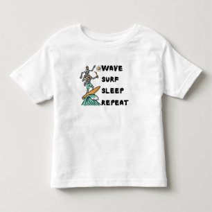 Wave Surf Sleep Repeat Toddler T-Shirt