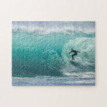 Wave, Surfer, Beautiful Landscape Jigsaw Puzzle<br><div class="desc">Wave, Surfer, Beautiful Landscape Jigsaw Puzzle.</div>