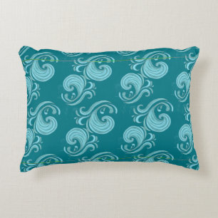 Wave Swirls Decorative Cushion