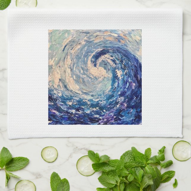 Wave Tea Towel (Folded)