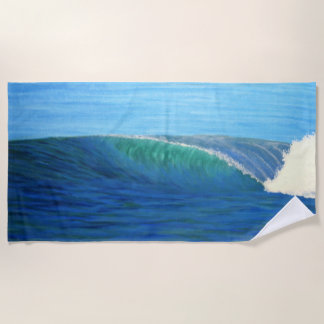 Wave towel beach