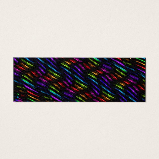 Wave Twists Dark Rainbow Gem Mosaic Artwork (Front)
