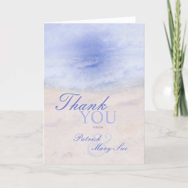 "Wave Upon the Sand" Thank You Cards (Front)