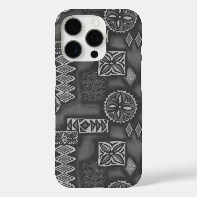 Wave Warrior Hawaiian Tapa Case-Mate iPhone Case (Back)