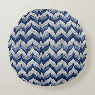 Wave Weave Round Cushion