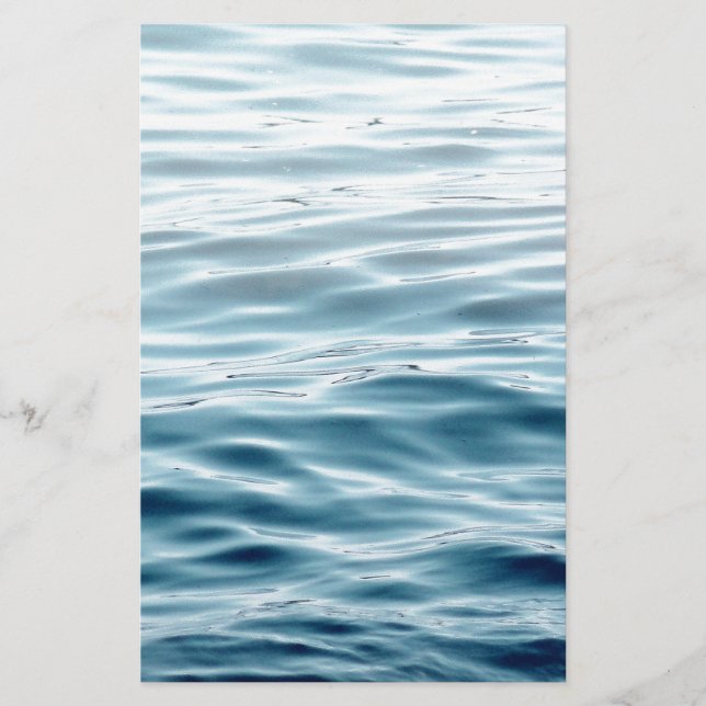 Waved blue water (Front)