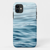 Waved blue water