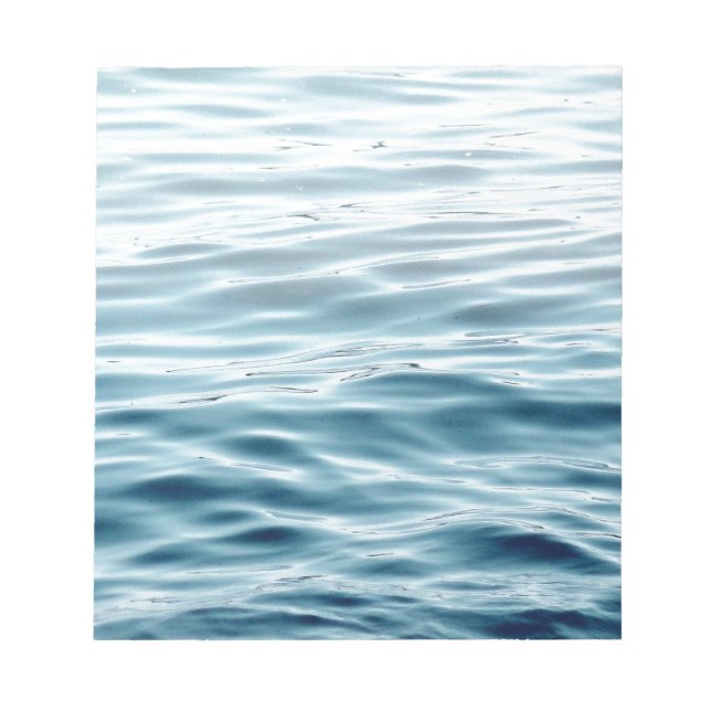 Waved blue water notepad (Front)