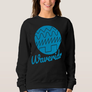Waverider Synthesizer  80s Synthwave Waveform Sweatshirt