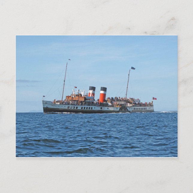 Waverly paddle steamer postcard (Front)